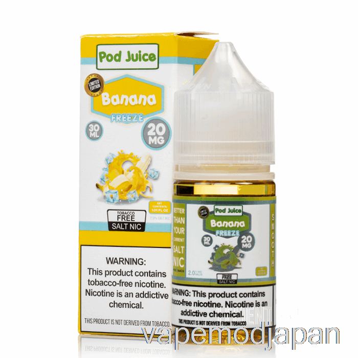VAPE MOD フリーズ バナナ - ポッド ジュース - 30ml 20mg